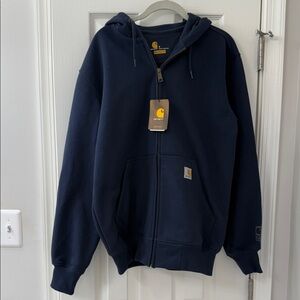 Carhartt Navy Blue Full-Zip Hoodie